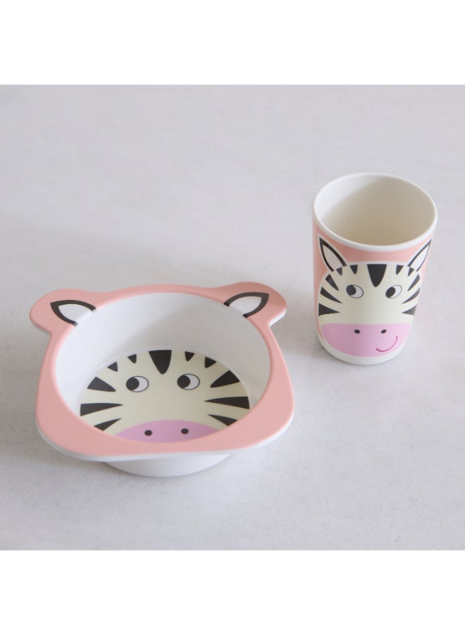 Home Box Zebra 5-Piece Dinner Set for Kids - Image 3